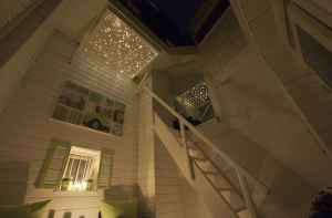 sterrenhemel plafond verlichting buiten dakterras balkon LED mycosmos