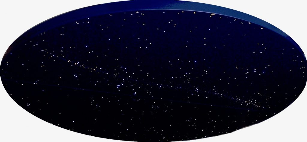 Runde Sternenhimmel Decke mit Milchstraße und Sternschnuppen| MyCosmos