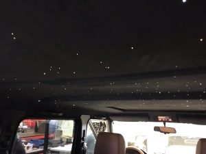 voiture plafond étoilé led rollce royce audi jaguar porche bentley limousine fibre optic ciel