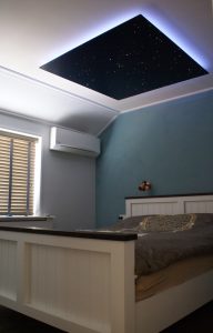sternenhimmel leuchte im schlafzimmer led decke glasfaser licht himmel fiberglas shop wohnzimmer ideen design art sternschuppe