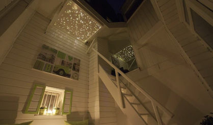 Ciel étoilé Fibre Optic Plafond led chambre salle de bain sauna spa dans pour terras balkon mycosmos photos image