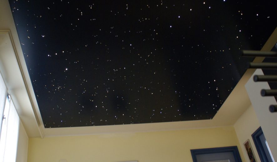 Fiber optic star ceiling light bedroom panels tiles twinkle LED night sky