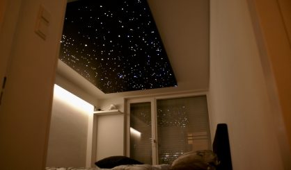 led Sterrenhemel plafond verlichting romantisch slaapkamer design realistisch verlaagd