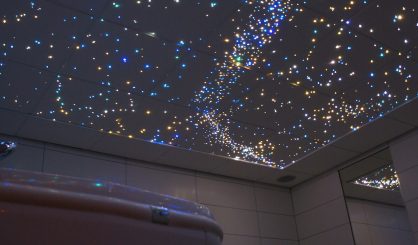 Sterrenhemel Verlichting Plafond LED glasvezel badkamer Sauna ledstrips verlichting luxe mooie design spa wellness resort