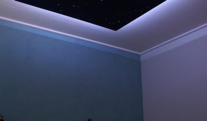 sterrenhemel slaapkamer plafond verlichting Mycosmos indirecte LED verlaagd sterrenplafonds sterrenbeeld kinderkamer babykamer