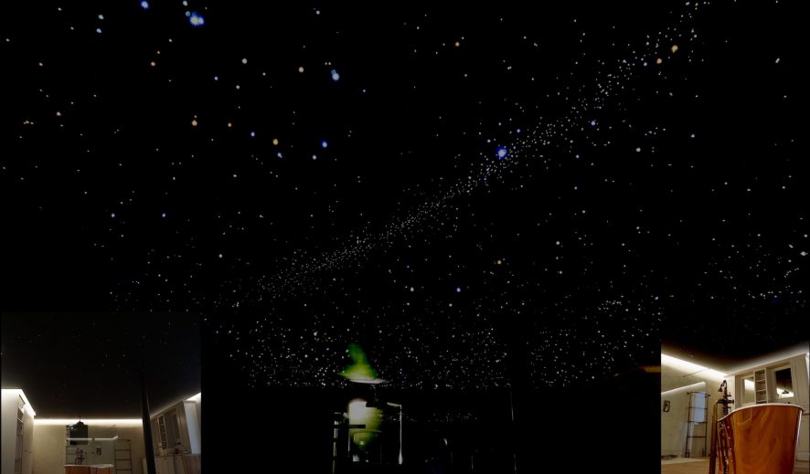 mycosmos fiber optic star ceiling panels bathroom stars starry night sky fibre light bedroom twinkling