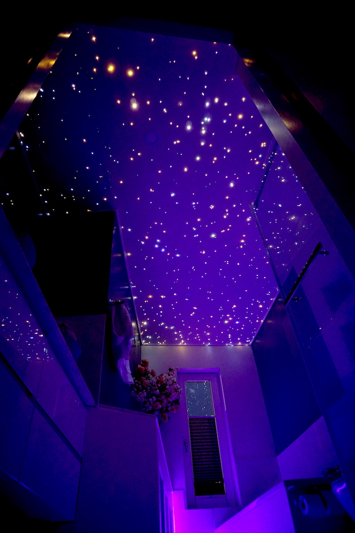 MyCosmos plafond ciel étoilé fibre optic led etoile etoilé spa jaccuzi salle de bain chambre photos image