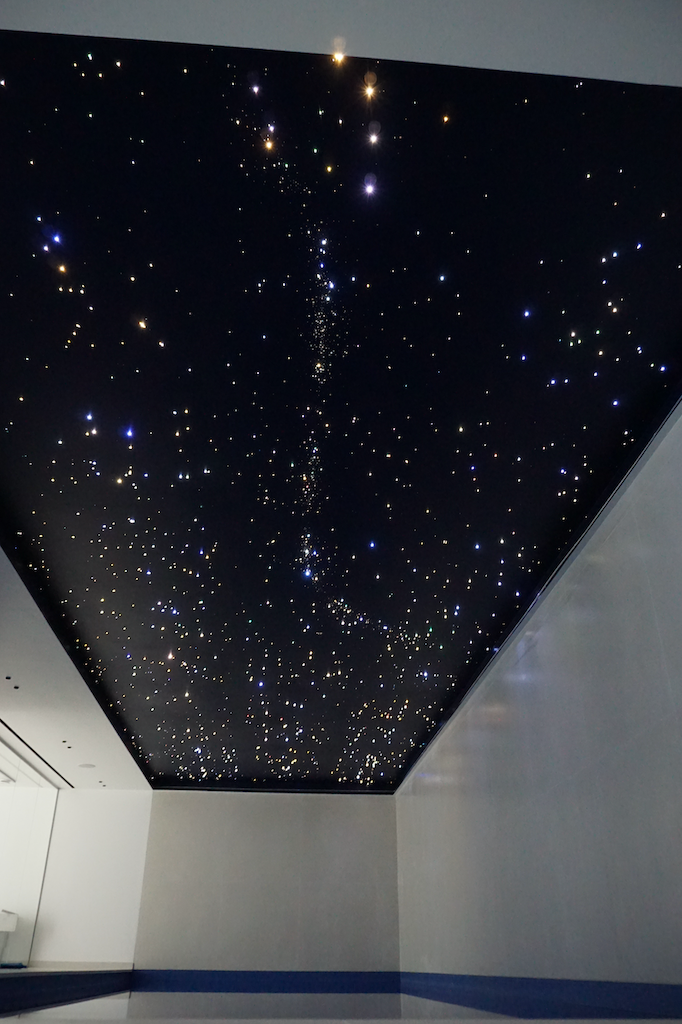 Fiber optic star ceiling led light pool panels tiles twinkle luxury exemple galaxy lighting spa wellness