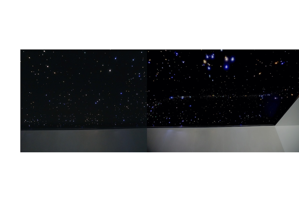 ceiling pool star led light panels tiles fiber optic twinkle luxury exemple galaxy lighting spa wellness