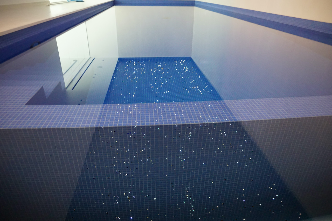 pool star ceiling fiber optic led light panels tiles twinkle luxury exemple galaxy lighting spa wellness