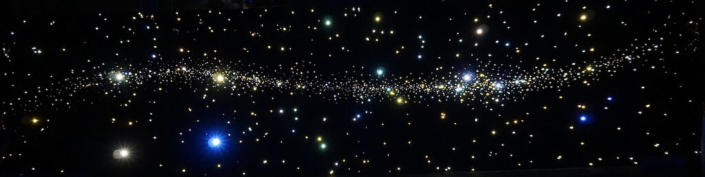 sterrenhemel slaapkamer plafond verlichting sfeer nacht galaxie led glasvezel mycosmos