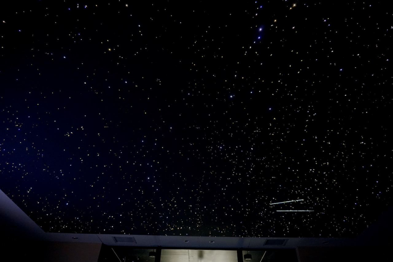 Star ceiling light fiber optic shop night wine barrels sky