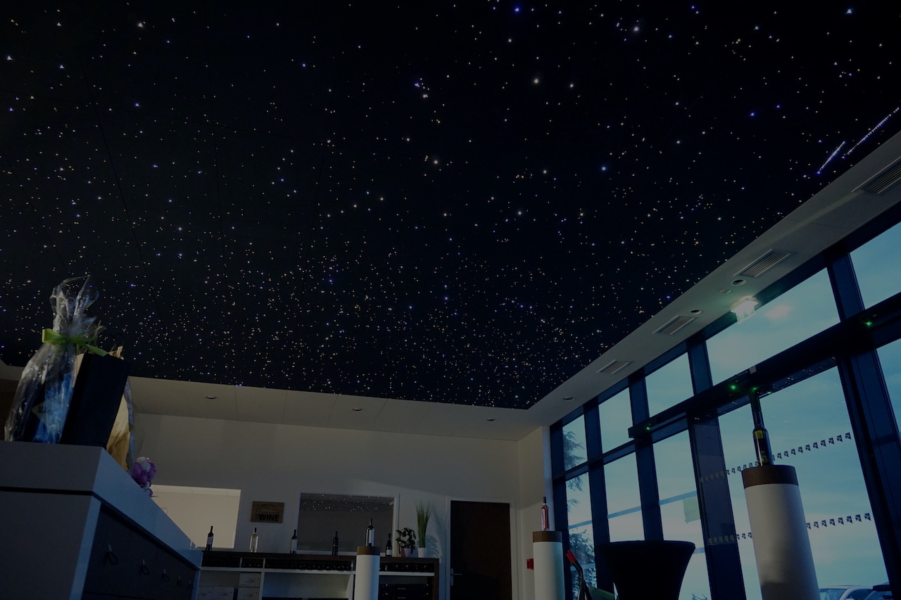 Star ceiling light fiber optic shop night wine celler sky